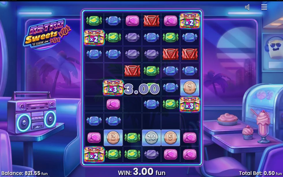 Wild Candy Symbols landed during Normal Free Spins Feature